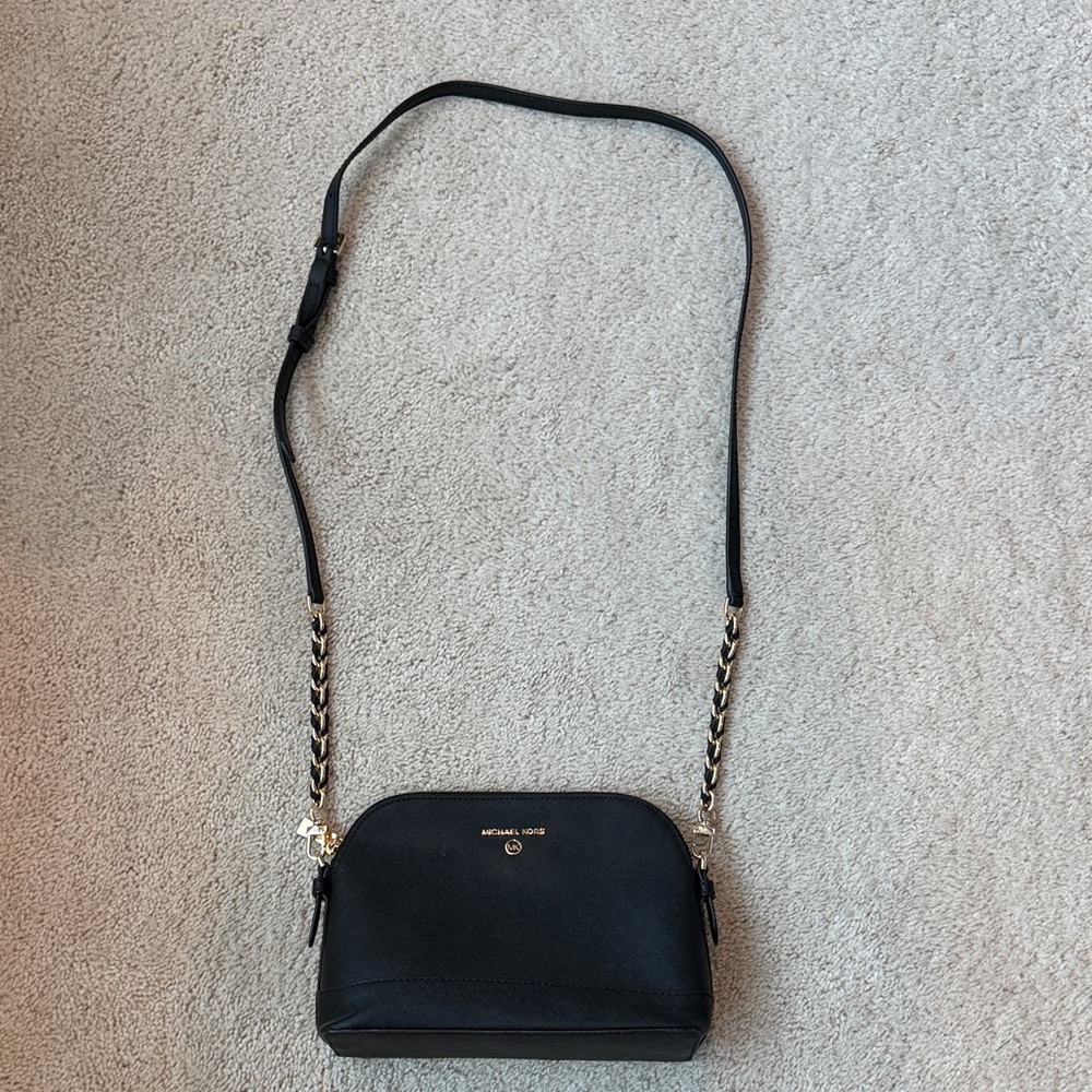 Michael Kors Black and Gold Crossbody Bag- excellent condition! - Picture 3 of 7